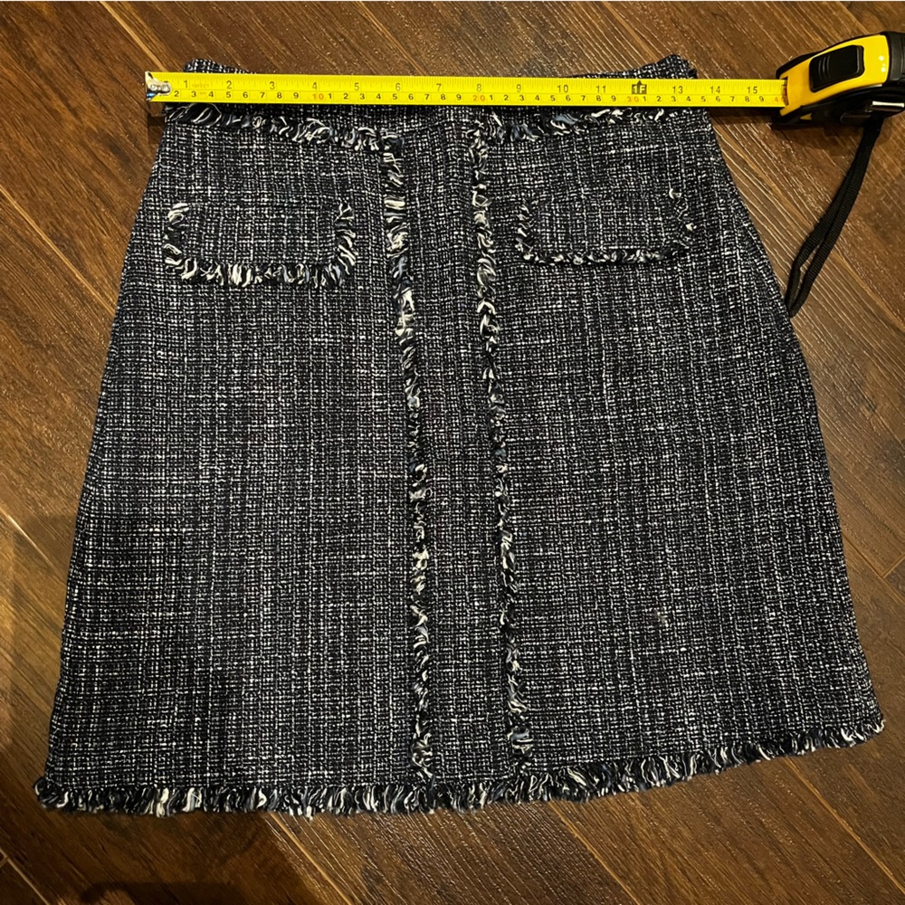 NWOT Navy Tweed Skirt